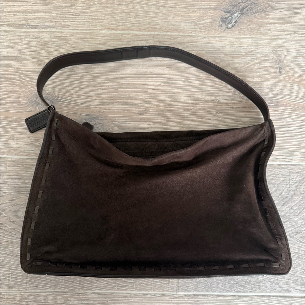 Coach Dark Brown Leather Tote
